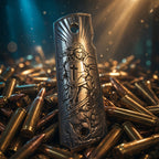 1911 Aluminum Engraved Grips — Saint Michael Vanquishing Satan