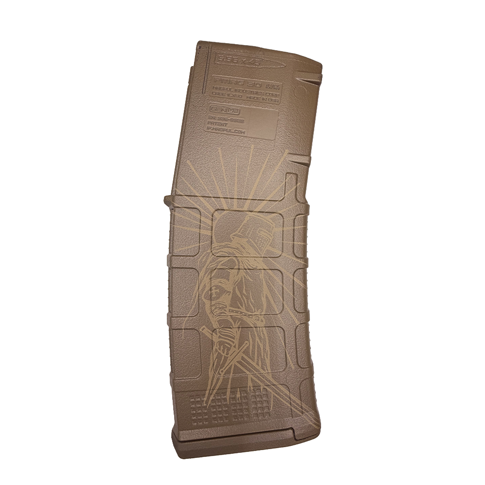 Armor of God Engraved AR Magazine — FDE