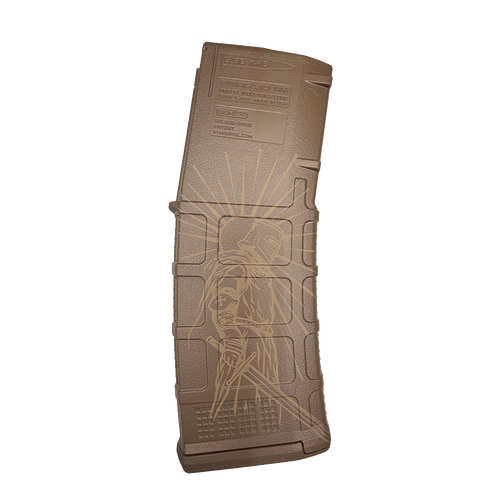 Armor of God Engraved AR Magazine — FDE