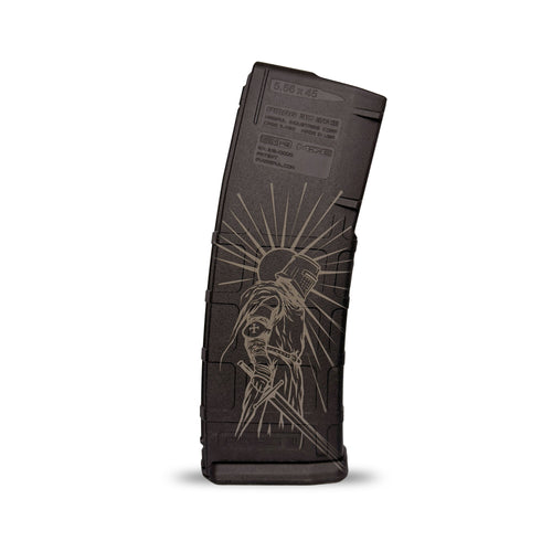 Armor of God Engraved AR Magazine — Black