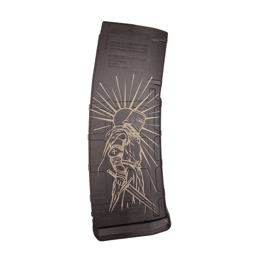 Armor of God Engraved AR Magazine — Black